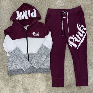 PINK Victoria’s Secret jacket and pant set